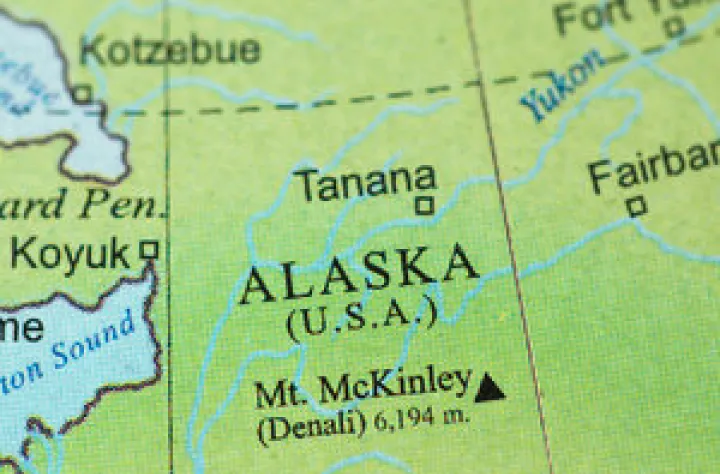 Alaska on map.